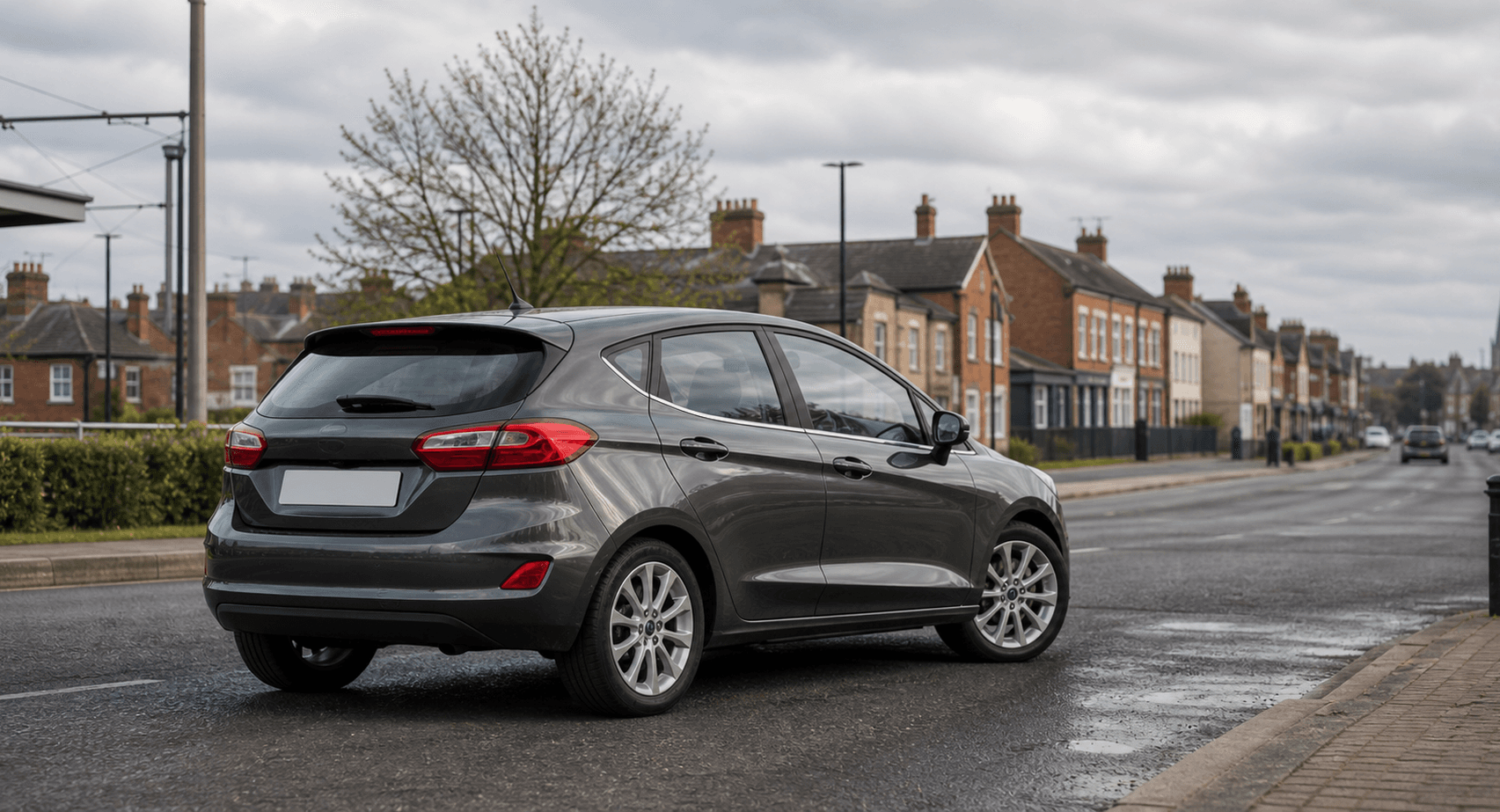 Compact hire car prepared for city and regional travel in Lincoln