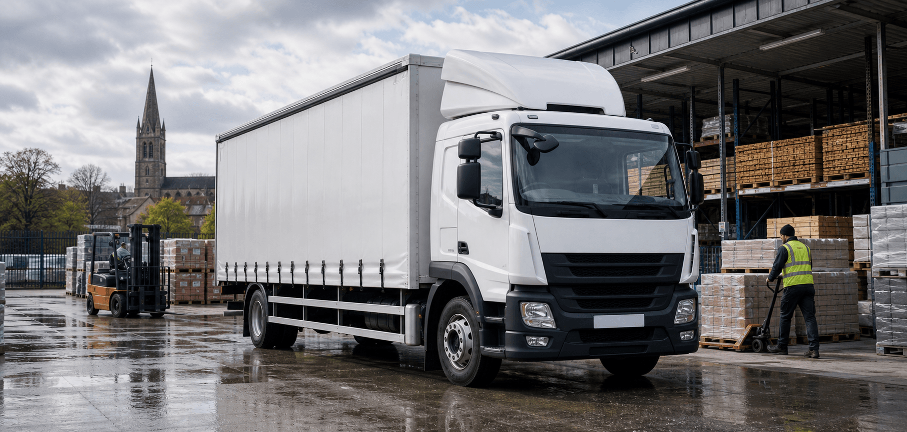 Self-drive truck prepared for heavier transport work in Newark