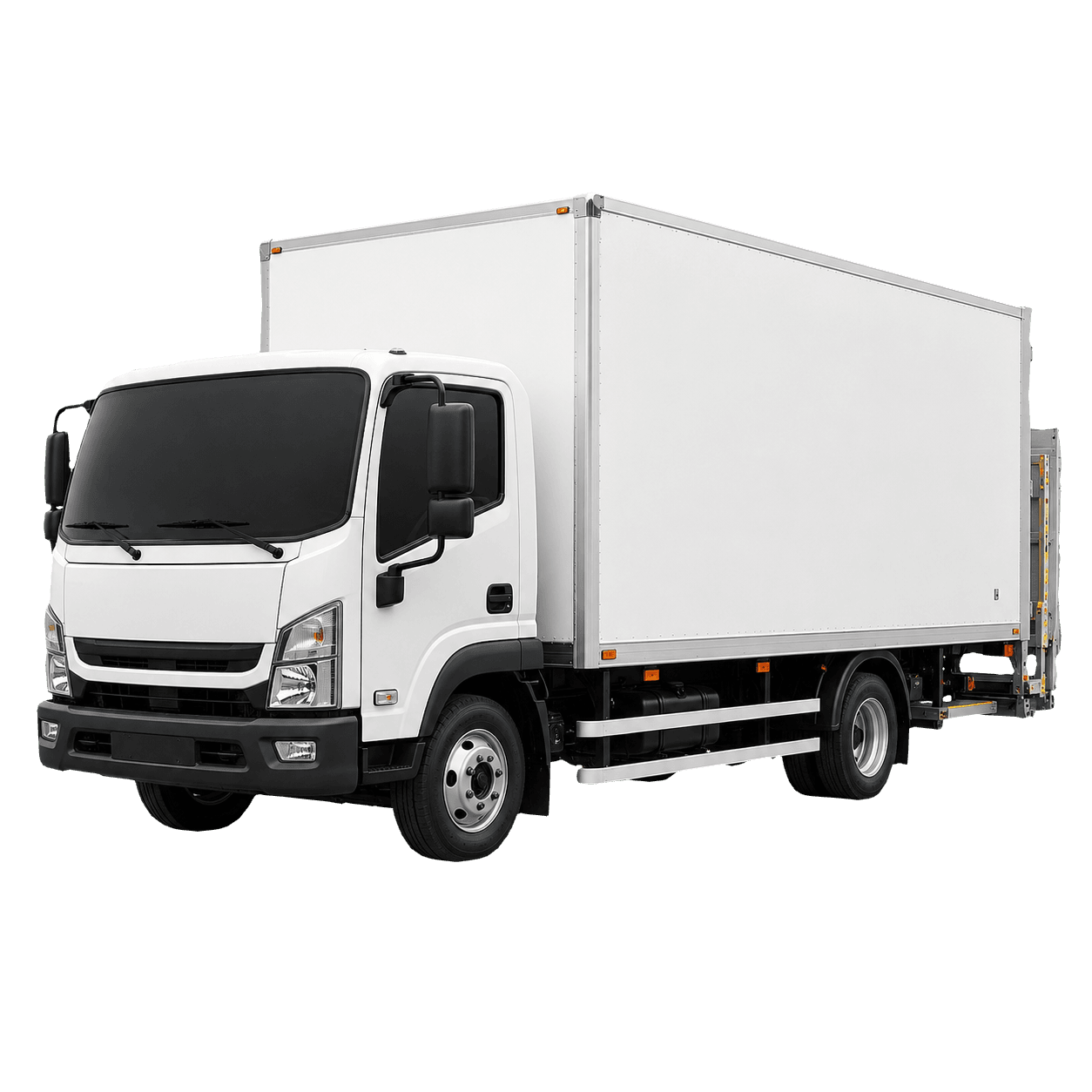 7.5 tonne box truck with tail lift for hire in Newark