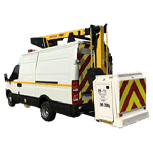 12.5 metre cherry picker van for access work in Newark