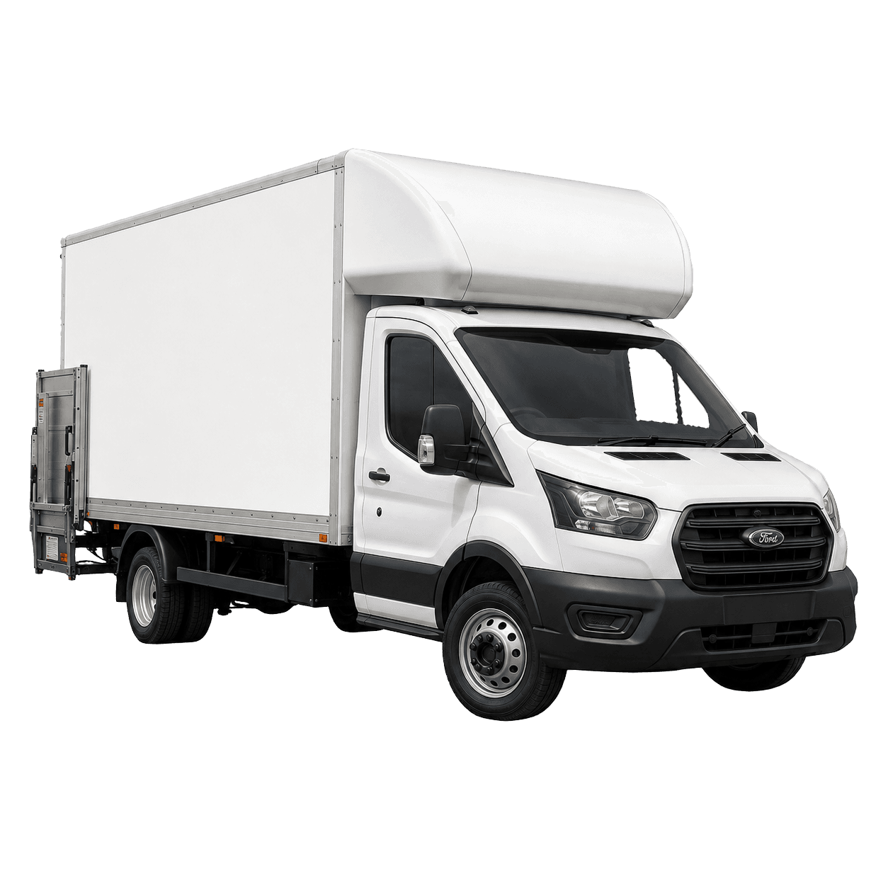 Ford Luton box van with tail lift for removals in Newark